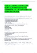 ILTS 163 LATEST 2024 EXAM QUESTIONS AND REVISED ANSWERS (ALL ARE CORRECT) NEWEST UPDATE