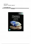 Test Bank for Chemistry: A Molecular Approach, Global Edition 5th Edition (Nivaldo Tro) All Chapters | Complete Guide A+ 