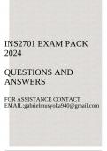 INS2701 Exam pack 2024(Questions and answers)