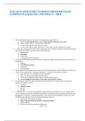 NUR 2310 :PEDIATRIC NURSING MIDTERM EXAM (COMPLETE & SOLVED ) GRADED A+ -MDC