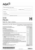 AQA GCSE POLISH 8688-LH Paper 1 Listening Higher Tier question paper June 2024