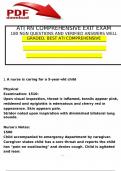 ATI RN COMPREHENSIVE EXIT EXAM 180 NGN QUESTIONS AND VERIFIED ANSWERS WELL GRADED, BEST ATI COMPREHENSIVE