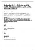 Zybooks Ch. 1 - 7 Midterm CSE 1300 (Malcolm @ KSU) with 100- correct answers