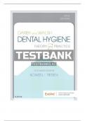 Test Bank For Darby and Walsh Dental Hygiene Theory and Practice 5th Edition By Jennifer A Pieren, Denise M. Bowen, 9780323477192, All Chapters LATEST.pdf