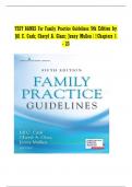 Test Bank Family Practice Guidelines 5th Edition Cash Glass Mullen