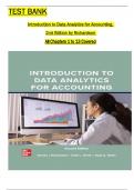 Test Bank for Introduction To Data Analytics For Accounting 2nd Edition by Richardson, Terrell and Teeter All 1-13 Chapters Covered ,Latest Edition, ISBN:9781264445141