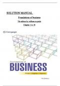 Solution Manual for Foundations of Business 7th Edition by William M. Pride ISBN:9780357717943 ALL CHAPTERS COVERD