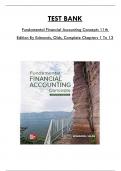 Test Bank For Fundamental Financial Accounting Concepts 11th Edition By Edmonds, Olds,, Consists Of 13 Complete Chapters, ISBN: 978-1260786583