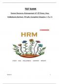 Test Bank For Human Resource Management 6th CE Steen, Noe, Hollenbeck,Gerhart, Wright, Consists Of 11 Complete Chapters, ISBN: 9781260881226