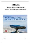 Test Bank For Marketing Management 4th Edition By Johnston, Marshall, Consists Of 14 Complete Chapters, ISBN: 978-1260381917