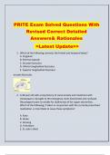 PRITE Exam Solved Questions With  Revised Correct Detailed  Answers& Rationales   >Latest Update>> 