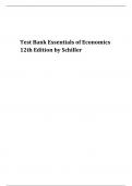 Test Bank Essentials of Economics 12th Edition by Schiller 