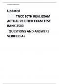 Test Bank For Tncc 20th Edition Exam Latest Verified A+