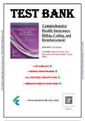 Test Bank For Comprehensive Health Insurance 3rd Edition By Deborah Vines, All Chapters 1-17