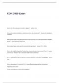 CON 3990 Exam Questions and Correct Answers