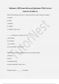 Edelmen's SPI Exam Reviewed Questions With Correct  Answers Graded A+