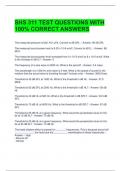 SHS 311 TEST QUESTIONS WITH 100% CORRECT ANSWERS 