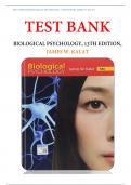 TEST BANK FOR BIOLOGICAL PSYCHOLOGY, 13TH EDITION, JAMES W. KALAT | Best Study Guide