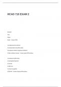 HCAD 710 EXAM 2 Questions and Answers