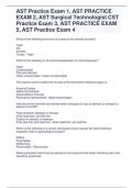 AST Practice Exam 1, AST PRACTICE EXAM 2, AST Surgical Technologist CST Practice Exam 3, AST PRACTICE EXAM 5, AST Practice Exam 4