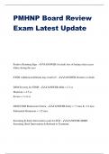 PMHNP Board Review Exam Latest Update