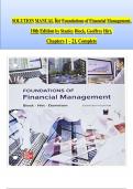 SOLUTION MANUAL for Foundations of Financial Management, 18th Edition by Stanley Block, Geoffrey Hirt,  Chapters 1 – 21, Complete