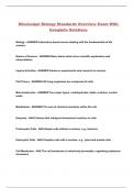 Mississippi Biology Standards Overview Exam With Complete Solutions