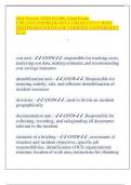 2024 Newest| NIMS IS-100c. Final Exam| UPDATE|COMPREHENSIVE FREQUENTLY MOST TESTED QUESTIONS AND VERIFIED ANSWERS|GET IT A+ • cost unit - ANSW..responsible for tracking costs, analyzing cost data, making estimates, and recommending cost savings measures