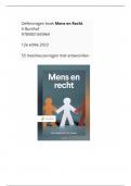 Mens en Recht Bunthof 12e editie 2023 / 55 meerkeuzevragen met antwoorden / hele boek / niveau: beginner