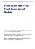 Final Exam FNP / Fnp Final Exam Latest Update