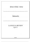 D325 ITEC 3602 Networks - Latest FA Review Q & S 2024