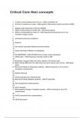 Critical Care Hesi concepts QUESTIONS AND CORRECT DETILED ANSWERS (VERIFIED ANSWERS) |ALREADY GRADED A+|| BRAND NEW!! 2025/2026