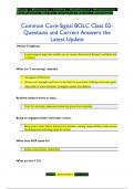 Common Core-Signal BOLC Class 02- Questions and Correct Answers the  Latest Update