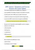 EMT interim 1 Questions and Correct  Answers the Latest Update