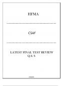 HFMA CSAF LATEST TEST REVIEW Q & S 2024