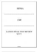 HFMA CSBI LATEST TEST REVIEW Q & S 2024.