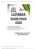 LCP4804 EXAM PACK 2025