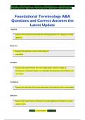 Foundational Terminology ABA Questions and Correct Answers the  Latest Update