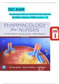 Test Bank - Pharmacology for Nurses-A Pathophysiologic Approach, 6th Edition (Adams, 2020), Chapter 1-50 | All Chapters