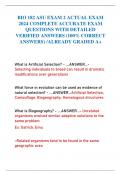 BIO 182 ASU EXAM 2 ACTUAL EXAM  2024 COMPLETE ACCURATE EXAM  QUESTIONS WITH DETAILED  VERIFIED ANSWERS (100% CORRECT  ANSWERS) /ALREADY GRADED A+