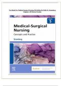 Test Bank For Medical Surgical Nursing 5th Edition By Holly K. Stromberg Chapter 1-49 || Newest Version 2024|2025