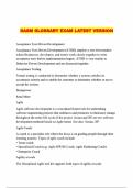 DASM GLOSSARY EXAM LATEST VERSION