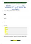 SCM 303 exam 2 - questions MSU Questions and Correct Answers the  Latest Update