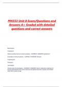 MN553 Unit 8 Exam/Questions and Answers A+ Graded with detailed questions and correct answers