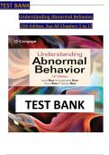 Test Bank for Understanding Abnormal Behavior, 12th Edition, Sue All Chapters 1-17