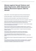 Women against Sexual Violence and State Repression, WSS Statement on Making Movement Spaces Safe 100% Solved