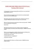 NURS 6660 MID-TERM CHILD PSYCH Exam Testing 100% Correct