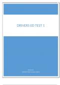 Drivers Ed Test 1