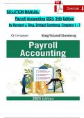 SOLUTION MANUAL  Payroll Accounting 2024, 34th Edition by Bernard J. Bieg, Bridget Stomberg, Chapters 1 - 7 