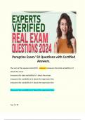 Peregrine Exam/ 50 Questions with Certified Answers. 